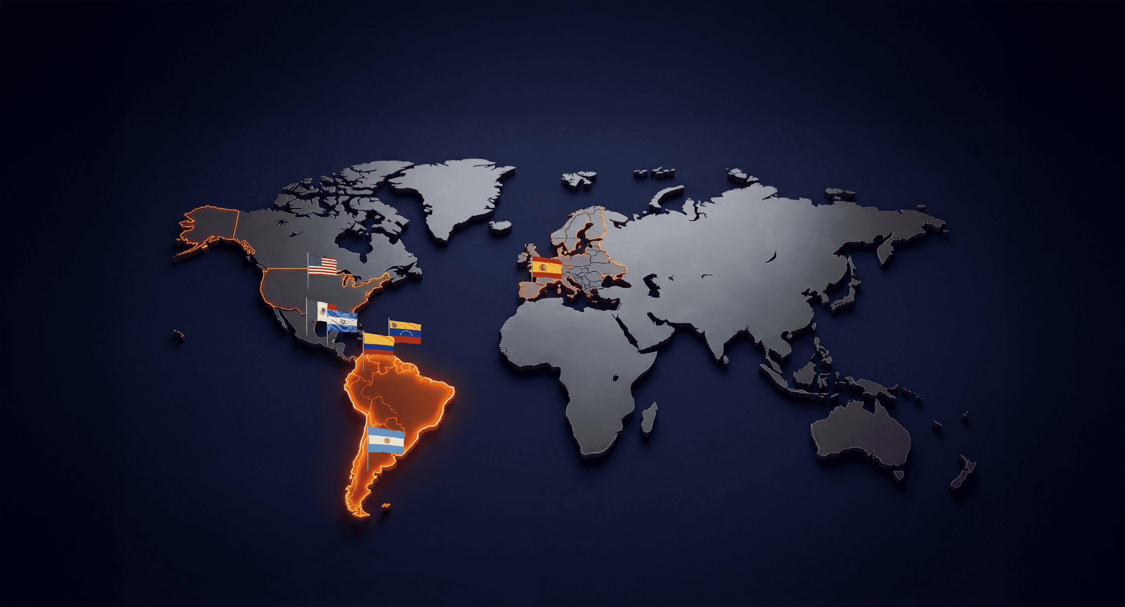 Mapa de presencia operativa